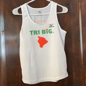 White workout tank top